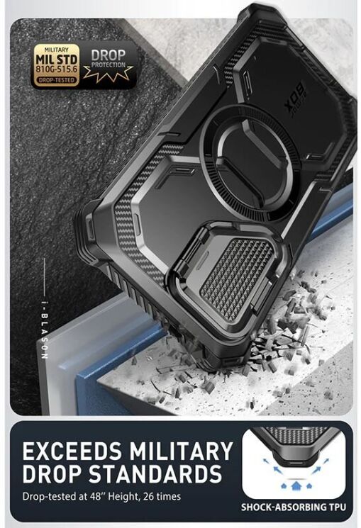 Защитный чехол i-Blason Armorbox Mag by Supcase для Samsung Galaxy S24 Plus (S926) - Black: фото 3 из 8