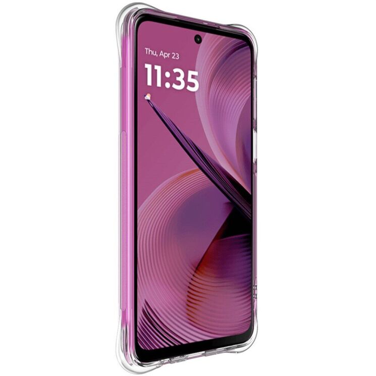 Захисний чохол IMAK Airbag MAX Case для Motorola Moto G55 - Transparent: фото 2 з 11