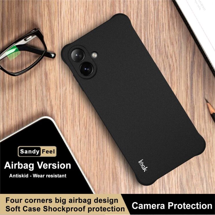Захисний чохол IMAK Airbag MAX Case для Samsung Galaxy A07 (A075) - Matte Black: фото 8 з 9