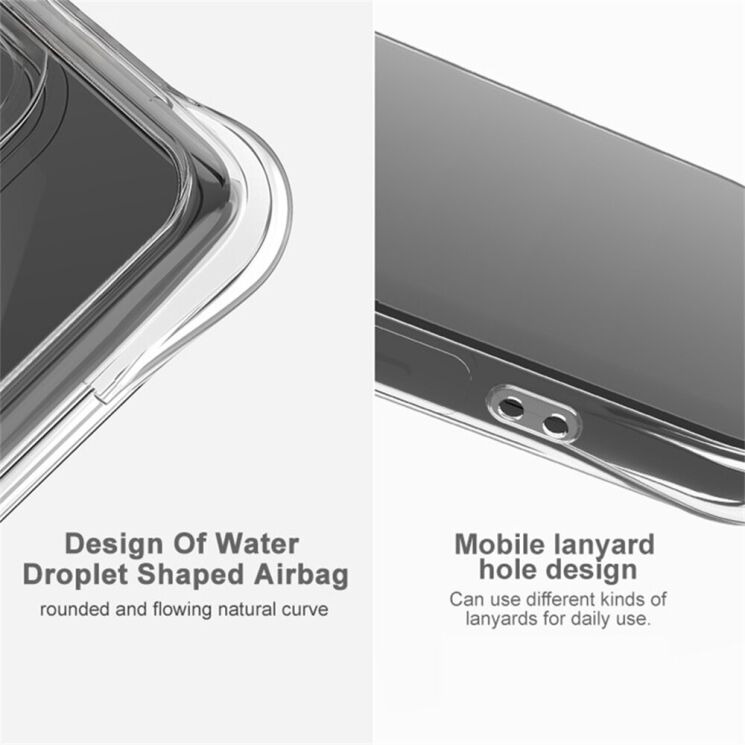 Защитный чехол IMAK Airbag MAX Case для ZTE Nubia Z70 Ultra - Transparent: фото 7 из 8