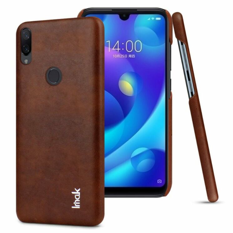 Защитный чехол IMAK Leather Series для Xiaomi Mi Play - Brown: фото 1 из 11