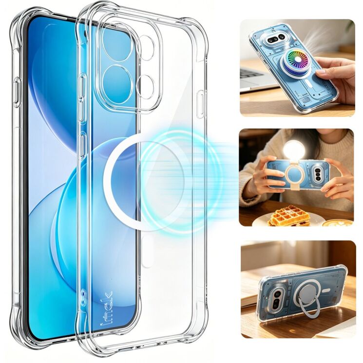 Захисний чохол IMAK Space Shield MagSafe для OPPO Reno 16 F/FS - Transparent (413411T) Захисний чохол IMAK Space Shield MagSafe для OPPO Reno 16 F/FS - Transparent: фото 3 з 11