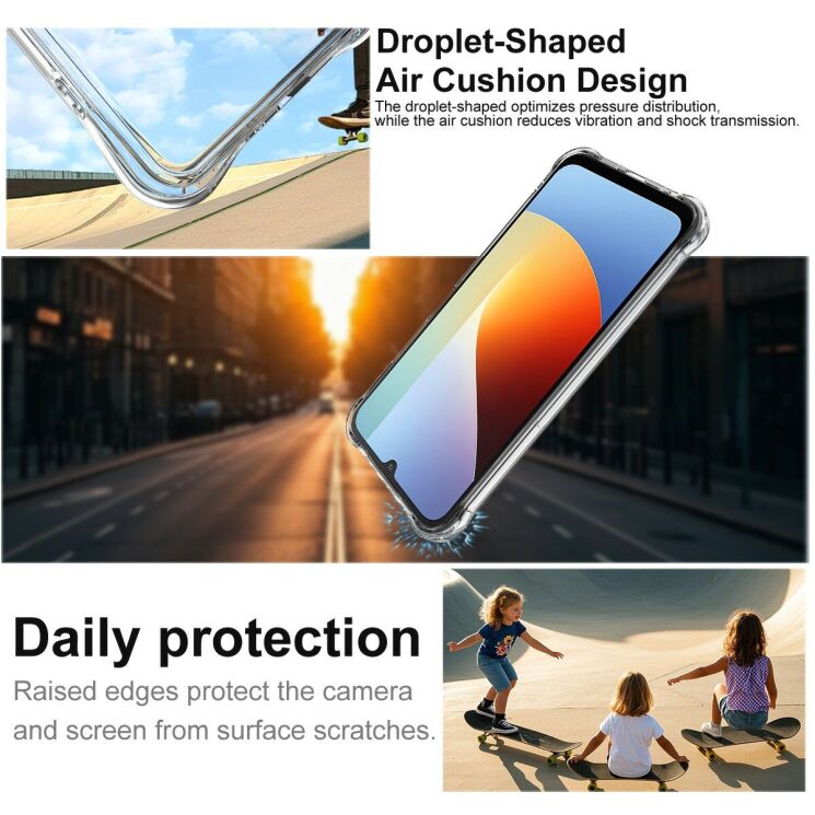 Защитный чехол IMAK Space Shield MagSafe для Xiaomi Redmi A7 Pro - Transparent (409716T) Защитный чехол IMAK Space Shield MagSafe для Xiaomi Redmi A7 Pro - Transparent: фото 6 из 10