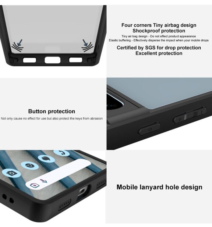 Защитный чехол IMAK UX-9B Series для Samsung Galaxy A55 (A556) - Matte Black: фото 12 из 13