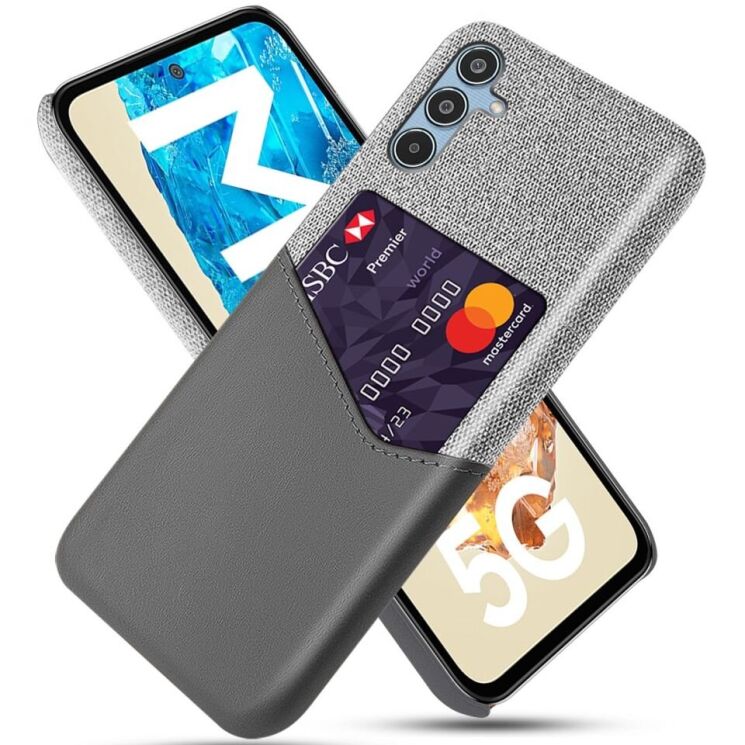 Защитный чехол KSQ Business Pocket для Samsung Galaxy M35 (M356) - Grey: фото 1 из 4