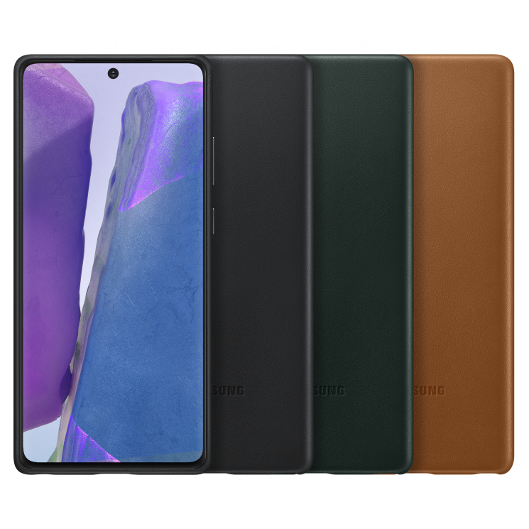 Защитный чехол Leather Cover для Samsung Galaxy Note 20 (N980) EF-VN980LAEGRU - Brown: фото 5 из 5