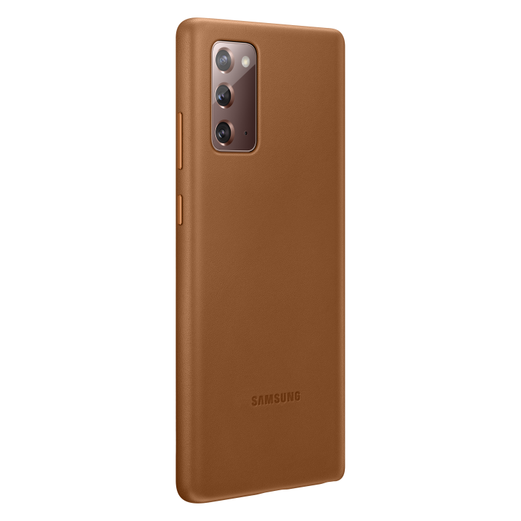 Защитный чехол Leather Cover для Samsung Galaxy Note 20 (N980) EF-VN980LAEGRU - Brown: фото 2 из 5