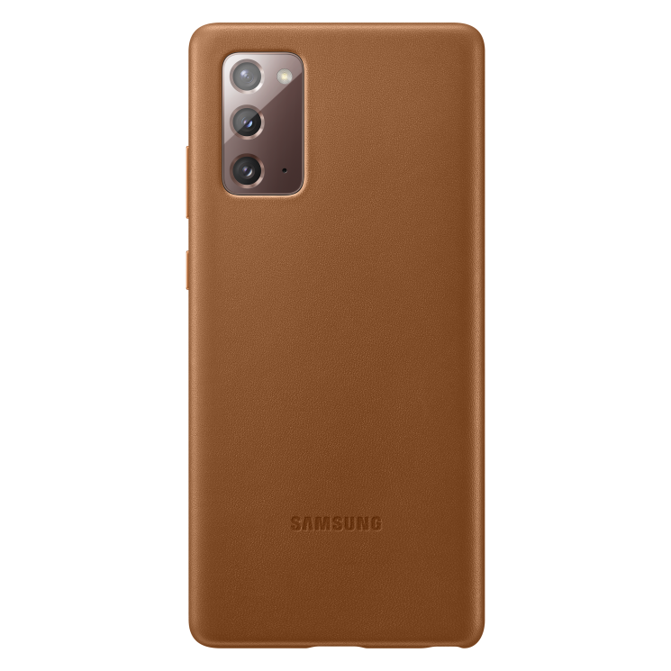 Защитный чехол Leather Cover для Samsung Galaxy Note 20 (N980) EF-VN980LAEGRU - Brown: фото 1 из 5