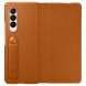 Защитный чехол Leather Flip Cover для Samsung Galaxy Fold 3 (EF-FF926LAEGRU) - Camel (282017A). Фото 2 из 6