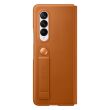 Захисний чохол Leather Flip Cover для Samsung Galaxy Fold 3 (EF-FF926LAEGRU) - Camel (282017A)