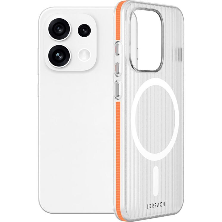 Защитный чехол LEREACH TOC Magnetic для OPPO Reno 16 / 16 Pro - Orange: фото 1 из 11