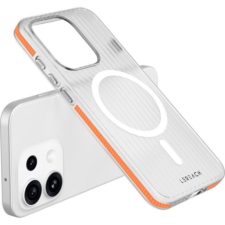 Защитный чехол LEREACH TOC Magnetic для OPPO Reno 16 / 16 Pro - Orange: фото 3 из 11