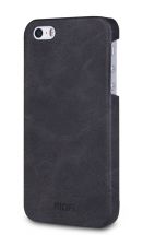 Захисний чохол MOFI Leather Back для iPhone 5/5s/SE - Black: фото 1 з 6