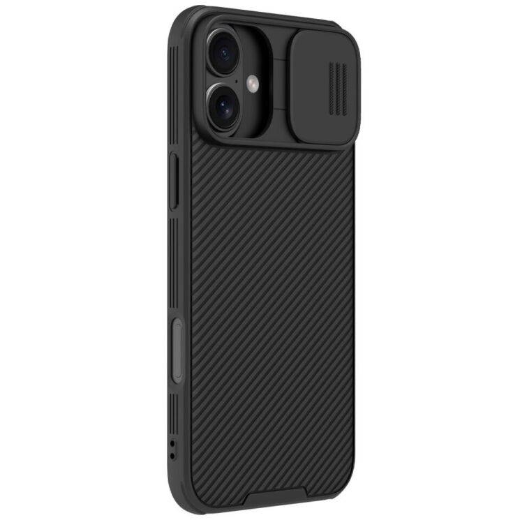 Защитный чехол NILLKIN CamShield Pro для Apple iPhone 16 Plus - Black: фото 3 из 16
