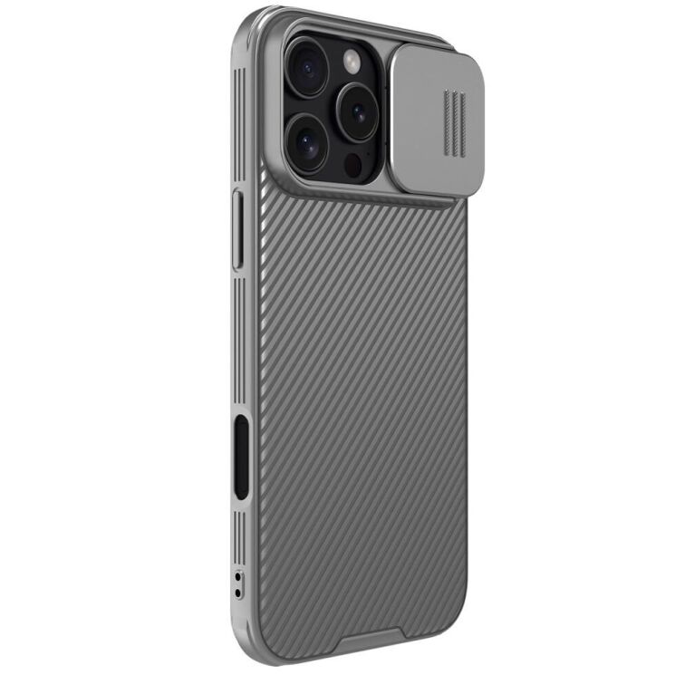 Защитный чехол NILLKIN CamShield Pro для Apple iPhone 16 Pro - Grey: фото 3 из 18