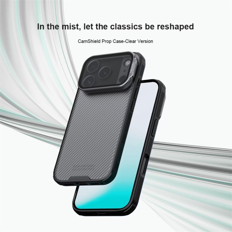 Захисний чохол NILLKIN CamShield Prop (Clear Version) для iPhone 18 Pro / 17 Pro - Black (423616B) Захисний чохол NILLKIN CamShield Prop (Clear Version) для iPhone 18 Pro / 17 Pro - Black: фото 6 з 17