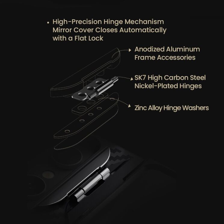 Захисний чохол NILLKIN CarboProp Magnetic для Samsung Galaxy S25 Ultra (S938) - Black: фото 10 з 13