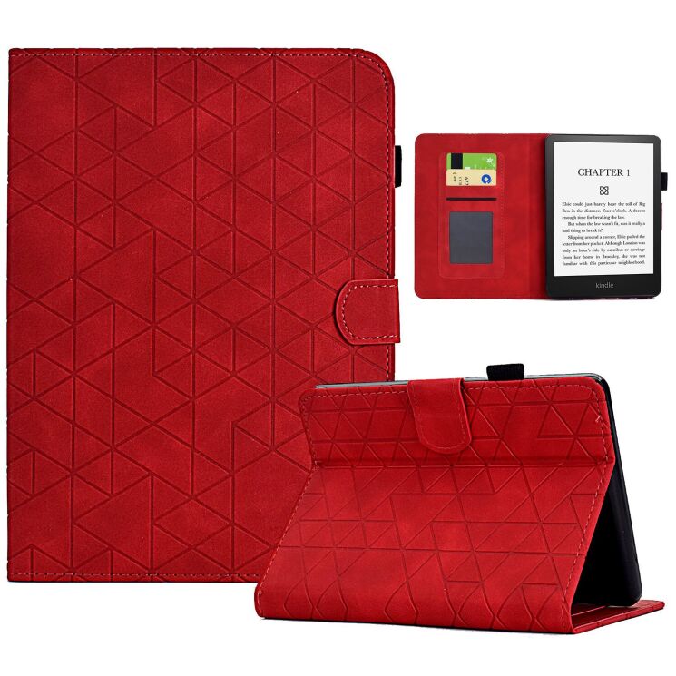 Защитный чехол Refarme Rhombus Pattern для Amazon Kindle 11th (2022/2024) - Red: фото 1 из 10