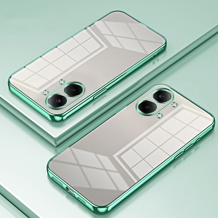 Защитный чехол Reframe Electroplating Frame для Xiaomi Poco X8 Pro Max - Green: фото 2 из 7