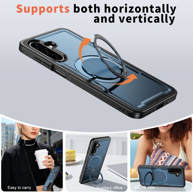 Захисний чохол Reframe Grip MagSafe для Samsung Galaxy A26 (A266) - Black: фото 5 з 6