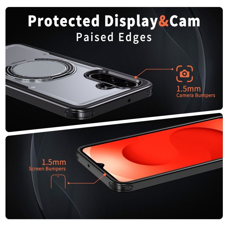 Захисний чохол Reframe Grip MagSafe для Samsung Galaxy A26 (A266) - Black: фото 4 з 6