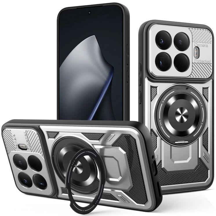 Защитный чехол Reframe Rotation Magnetic для Xiaomi 15T Pro - Grey: фото 1 из 10