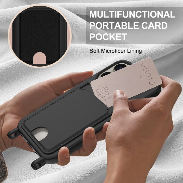 Захисний чохол Reframe Silicone Holder для Apple iPhone 16 Pro - Black: фото 6 з 7