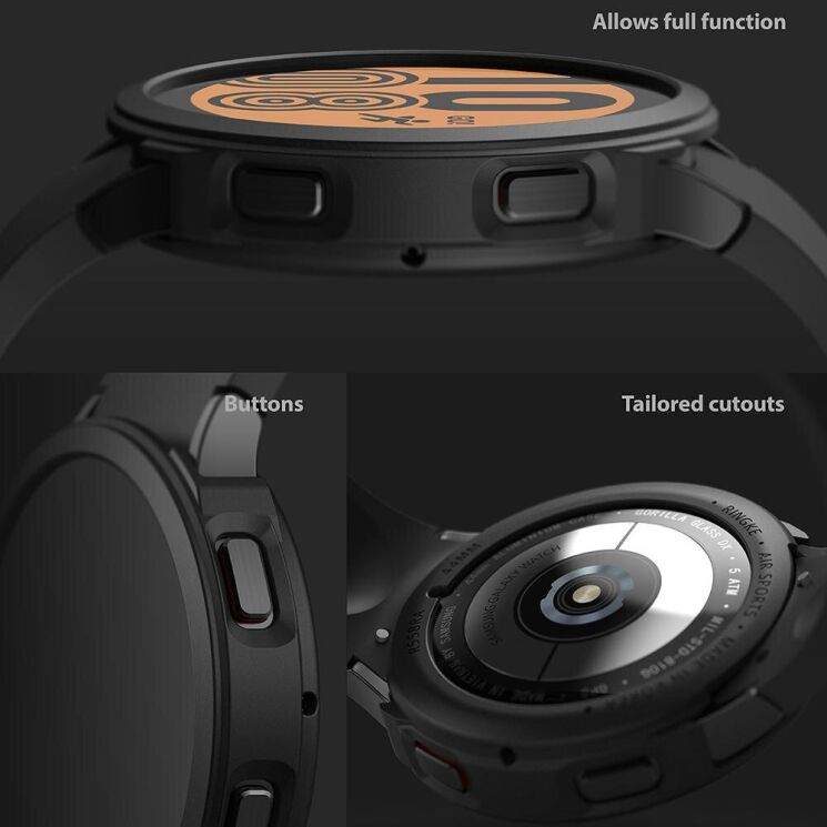 Защитный чехол RINGKE Air Sports для Samsung Galaxy Watch 4 (44mm) - Matte Clear: фото 7 из 12