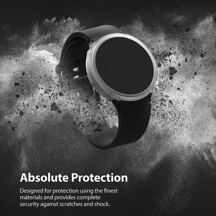 Защитный чехол RINGKE Air Sports для Samsung Galaxy Watch 4 (44mm) - Matte Clear: фото 6 из 12