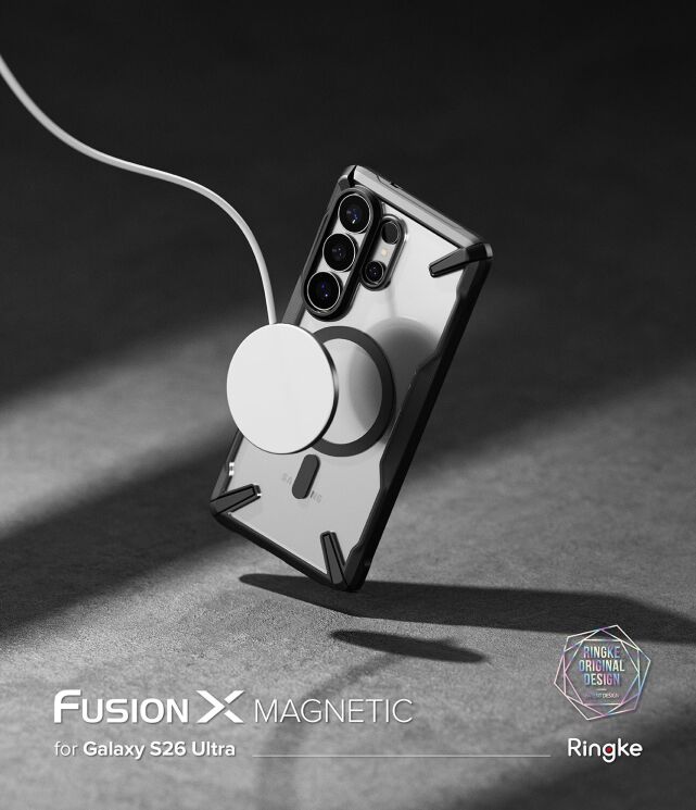 Захисний чохол Ringke Fusion X MagSafe для Samsung Galaxy S26 Ultra (S948) 8800328814660 - Black: фото 2 з 17