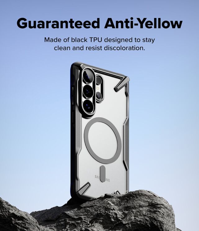 Захисний чохол Ringke Fusion X MagSafe для Samsung Galaxy S26 Ultra (S948) 8800328814660 - Black: фото 7 з 17