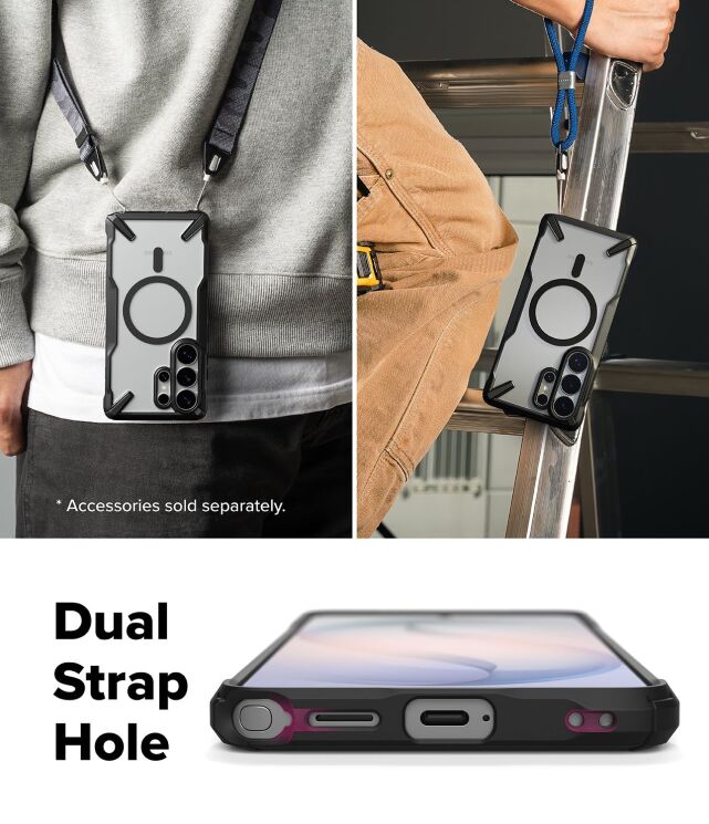 Захисний чохол Ringke Fusion X MagSafe для Samsung Galaxy S26 Ultra (S948) 8800328814660 - Black: фото 13 з 17