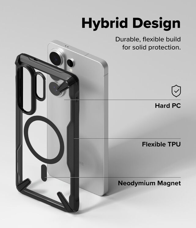 Захисний чохол Ringke Fusion X MagSafe для Samsung Galaxy S26 Ultra (S948) 8800328814660 - Black: фото 11 з 17