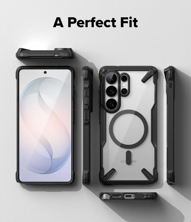 Захисний чохол Ringke Fusion X MagSafe для Samsung Galaxy S26 Ultra (S948) 8800328814660 - Black: фото 12 з 17