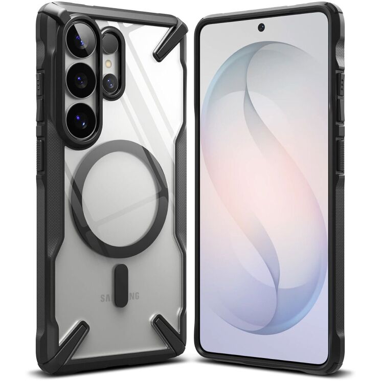 Захисний чохол Ringke Fusion X MagSafe для Samsung Galaxy S26 Ultra (S948) 8800328814660 - Black: фото 1 з 17