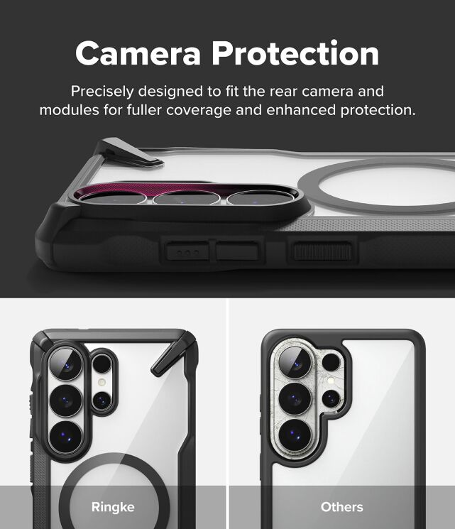 Захисний чохол Ringke Fusion X MagSafe для Samsung Galaxy S26 Ultra (S948) 8800328814660 - Black: фото 10 з 17