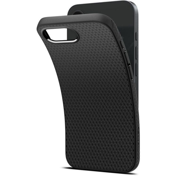Защитный чехол Spigen (SGP) Liquid Air для Apple iPhone 16e (ACS09161) - Matte Black: фото 12 из 21