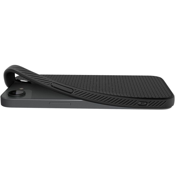 Защитный чехол Spigen (SGP) Liquid Air для Apple iPhone 16e (ACS09161) - Matte Black: фото 10 из 21