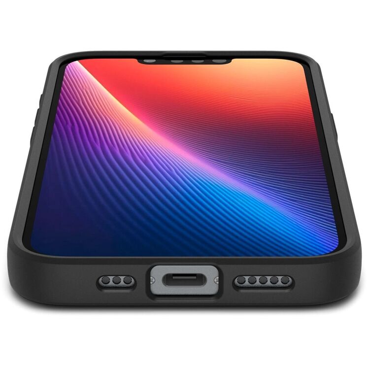 Защитный чехол Spigen (SGP) Liquid Air для Apple iPhone 16e (ACS09161) - Matte Black: фото 9 из 21