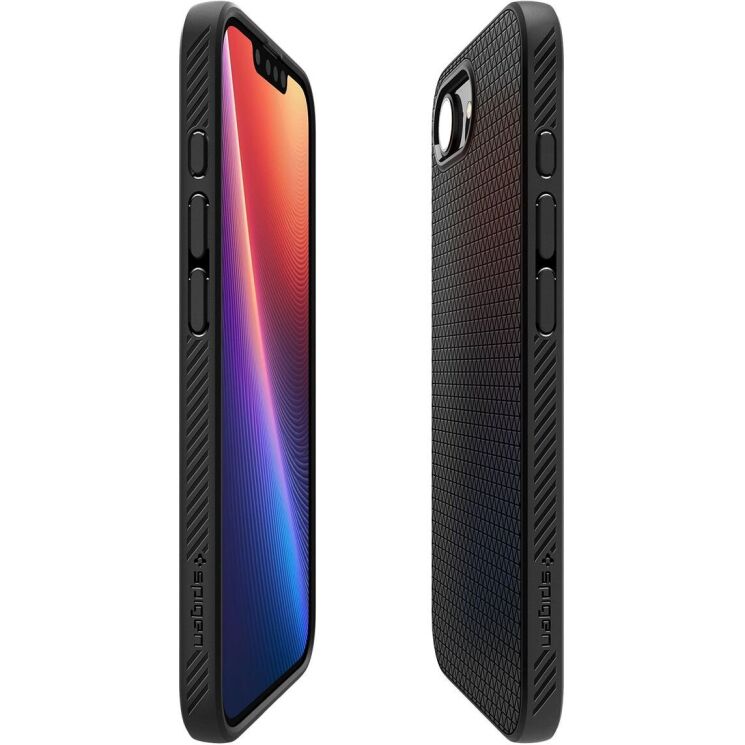 Защитный чехол Spigen (SGP) Liquid Air для Apple iPhone 16e (ACS09161) - Matte Black: фото 6 из 21