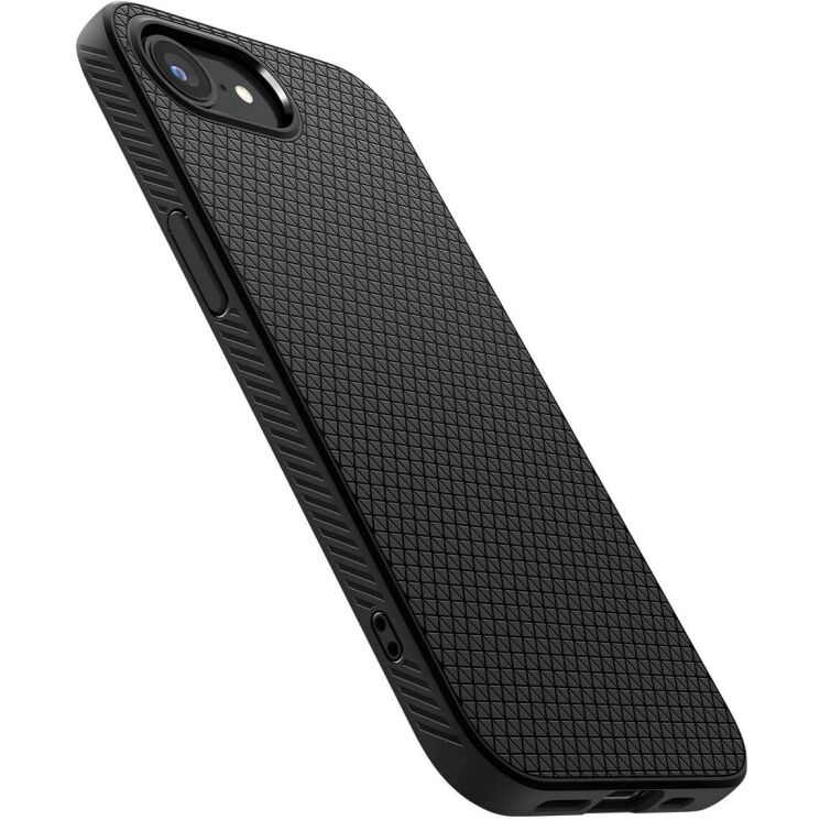 Защитный чехол Spigen (SGP) Liquid Air для Apple iPhone 16e (ACS09161) - Matte Black: фото 4 из 21
