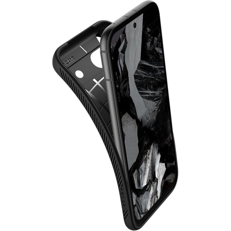 Защитный чехол Spigen (SGP) Liquid Air для Google Pixel 8A - Matte Black: фото 9 из 18