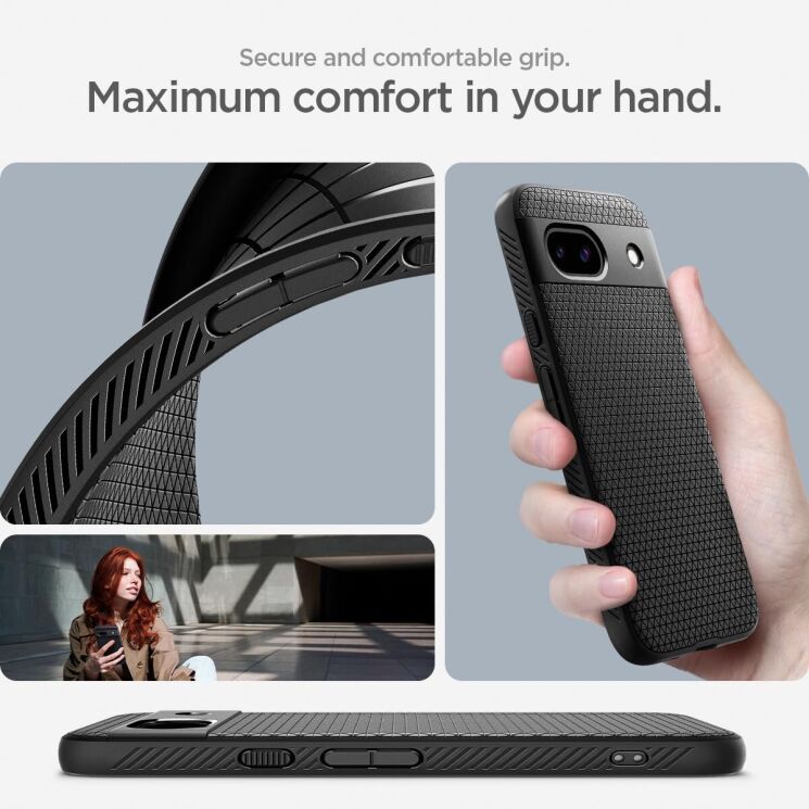 Защитный чехол Spigen (SGP) Liquid Air для Google Pixel 8A - Abyss Green: фото 16 из 18