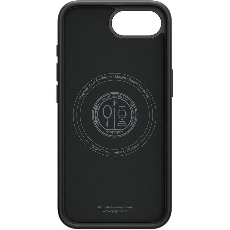 Защитный чехол Spigen (SGP) Liquid Air (MagFit) для Apple iPhone 16e (ACS09151) - Matte Black: фото 4 из 16