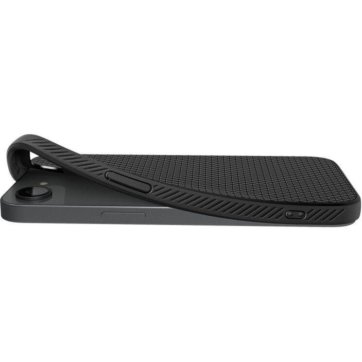 Защитный чехол Spigen (SGP) Liquid Air (MagFit) для Apple iPhone 16e (ACS09151) - Matte Black: фото 10 из 16