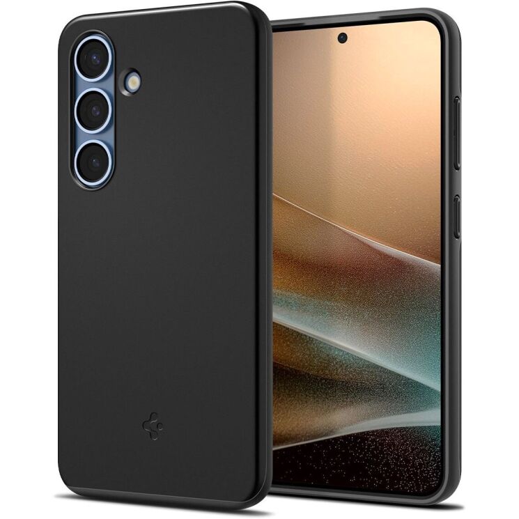 Защитный чехол Spigen (SGP) Thin Fit (MagFit) для Samsung Galaxy S25 (S931) ACS08993 - Black: фото 1 из 17