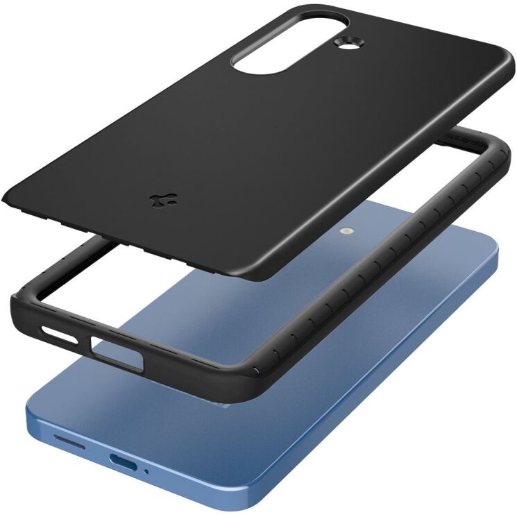 Защитный чехол Spigen (SGP) Thin Fit (MagFit) для Samsung Galaxy S25 (S931) ACS08993 - Black: фото 3 из 17