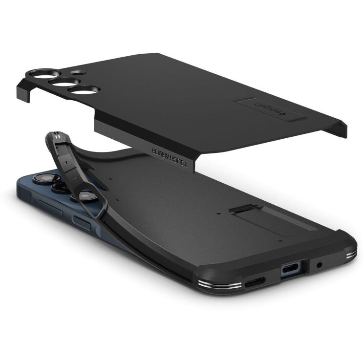 Защитный чехол Spigen (SGP) Tough Armor для Samsung Galaxy A16 (A165) ACS08889 - Black: фото 6 из 16