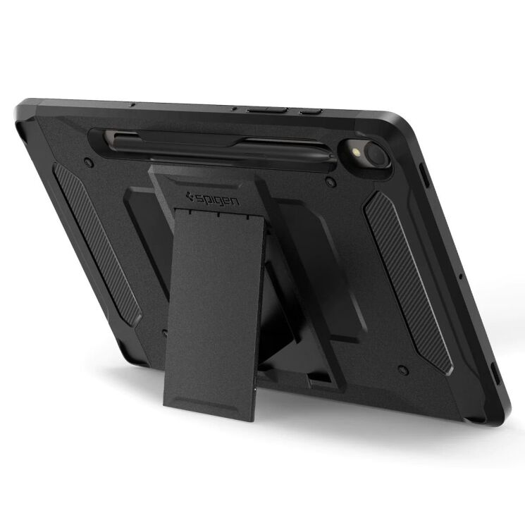 Защитный чехол Spigen (SGP) Tough Armor Pro для Samsung Galaxy Tab S9 (X710/716) - Black: фото 4 из 17