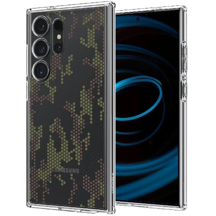 Защитный чехол Spigen (SGP) Ultra Hybrid Cyrill для Samsung Galaxy S24 Ultra (S928) ACS07547 - Digital Camo: фото 2 из 12